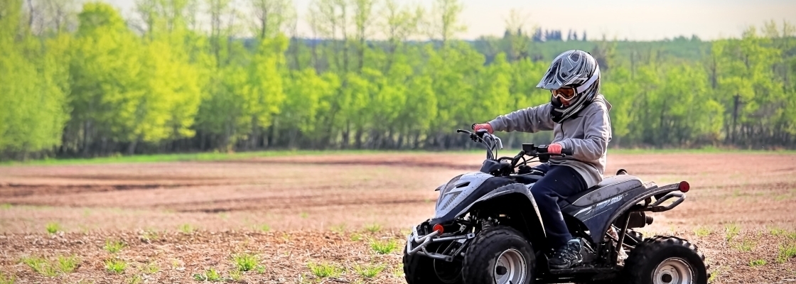 boy on quad